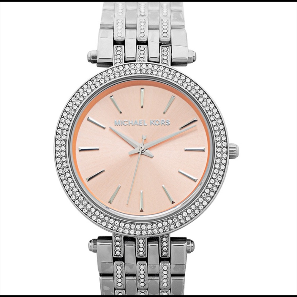 MK Darci Rose-Gold-tone Dial Crystal Ladies Watch